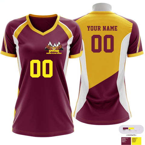 Short Sleeve Performance Shirt, Spokane R-7 High School Volleyball, Women's Volleyball, Teamtime, Team time, sublimation, custom sports apparel, team uniforms, spirit wear, spiritwear, sports uniforms, custom shirts, team store, custom team store, fundraiser sports, apparel fundraiser