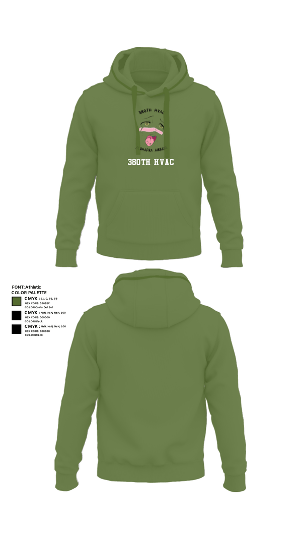 Hoodie, 380th HVAC, , Teamtime, Team time, sublimation, custom sports apparel, team uniforms, spirit wear, spiritwear, sports uniforms, custom shirts, team store, custom team store, fundraiser sports, apparel fundraiser