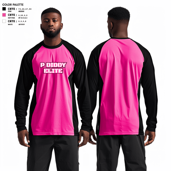 Long Sleeve Performance Shirt, P Diddy Elite, Men's Basketball, Teamtime, Team time, sublimation, custom sports apparel, team uniforms, spirit wear, spiritwear, sports uniforms, custom shirts, team store, custom team store, fundraiser sports, apparel fundraiser