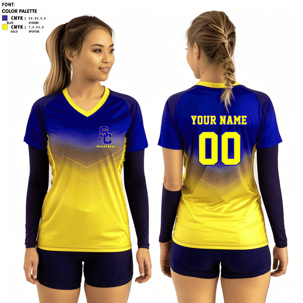 Women's Short Sleeve Vneck Shirt, Scott City R-1 High School Volleyball, Women's Volleyball, Teamtime, Team time, sublimation, custom sports apparel, team uniforms, spirit wear, spiritwear, sports uniforms, custom shirts, team store, custom team store, fundraiser sports, apparel fundraiser