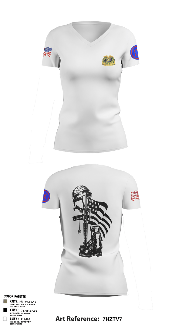Women's Short Sleeve Vneck Shirt, 962D QUARTERMASTER COMPANY (MORTUARY AFFAIRS), Army, Teamtime, Team time, sublimation, custom sports apparel, team uniforms, spirit wear, spiritwear, sports uniforms, custom shirts, team store, custom team store, fundraiser sports, apparel fundraiser