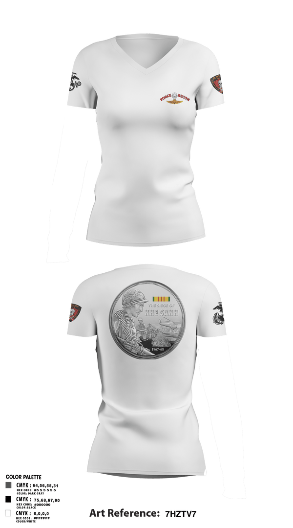 Women's Short Sleeve Vneck Shirt, B Co. 3rd Recon Bn Force Reconnaissance3rd Recon Co.3rd ReconnaissanceRecon, Marines, Teamtime, Team time, sublimation, custom sports apparel, team uniforms, spirit wear, spiritwear, sports uniforms, custom shirts, team store, custom team store, fundraiser sports, apparel fundraiser