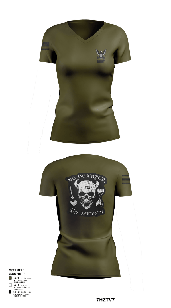 Women's Short Sleeve Vneck Shirt, USS Midway, Navy, Teamtime, Team time, sublimation, custom sports apparel, team uniforms, spirit wear, spiritwear, sports uniforms, custom shirts, team store, custom team store, fundraiser sports, apparel fundraiser