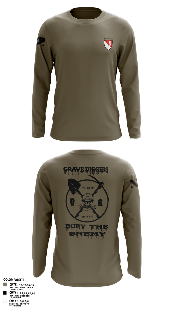 Long Sleeve Performance Polo, 615TH ECC, , Teamtime, Team time, sublimation, custom sports apparel, team uniforms, spirit wear, spiritwear, sports uniforms, custom shirts, team store, custom team store, fundraiser sports, apparel fundraiser