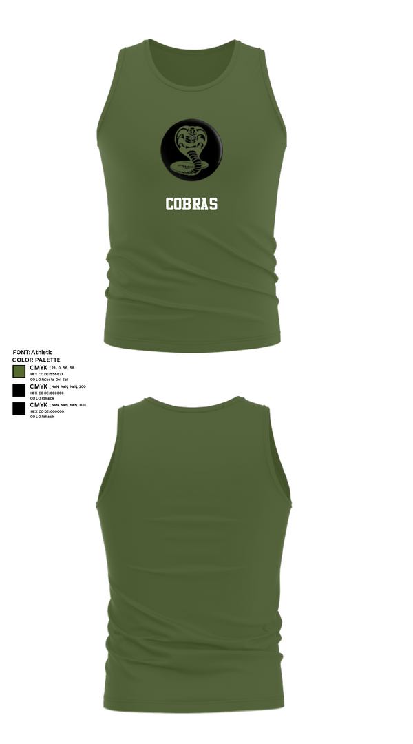 Tank Top, Red WarriorsCobras, Army, Teamtime, Team time, sublimation, custom sports apparel, team uniforms, spirit wear, spiritwear, sports uniforms, custom shirts, team store, custom team store, fundraiser sports, apparel fundraiser