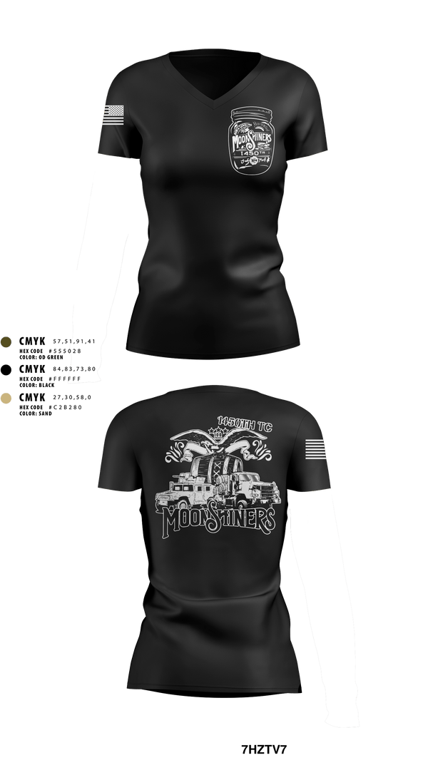 Women's Short Sleeve Vneck Shirt, 1450th TC, Army, Teamtime, Team time, sublimation, custom sports apparel, team uniforms, spirit wear, spiritwear, sports uniforms, custom shirts, team store, custom team store, fundraiser sports, apparel fundraiser