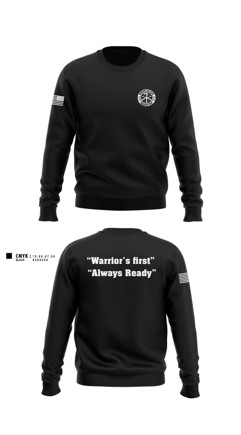 Crew Neck Sweatshirt, Warrior battalion, Army, Teamtime, Team time, sublimation, custom sports apparel, team uniforms, spirit wear, spiritwear, sports uniforms, custom shirts, team store, custom team store, fundraiser sports, apparel fundraiser