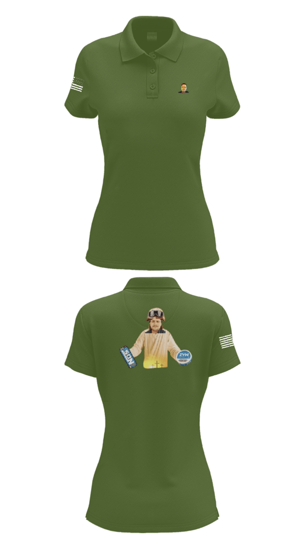 Women's Short Sleeve Performance Polo, 1st DSB, Marines, Teamtime, Team time, sublimation, custom sports apparel, team uniforms, spirit wear, spiritwear, sports uniforms, custom shirts, team store, custom team store, fundraiser sports, apparel fundraiser