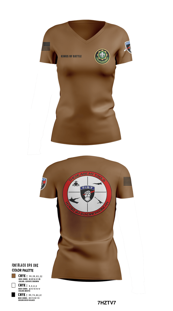 Women's Short Sleeve Vneck Shirt, FAS 2CR, Army, Teamtime, Team time, sublimation, custom sports apparel, team uniforms, spirit wear, spiritwear, sports uniforms, custom shirts, team store, custom team store, fundraiser sports, apparel fundraiser