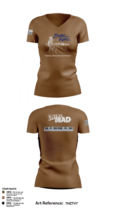 Women's Short Sleeve Vneck Shirt, Inversed CrewBART PD Fugitive Task Force, Police, Teamtime, Team time, sublimation, custom sports apparel, team uniforms, spirit wear, spiritwear, sports uniforms, custom shirts, team store, custom team store, fundraiser sports, apparel fundraiser