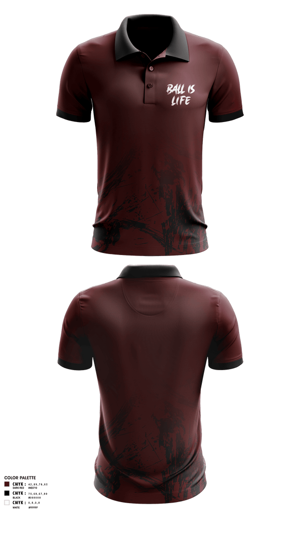 Short Sleeve Performance Polo, Ballislife, Men's Basketball, Teamtime, Team time, sublimation, custom sports apparel, team uniforms, spirit wear, spiritwear, sports uniforms, custom shirts, team store, custom team store, fundraiser sports, apparel fundraiser