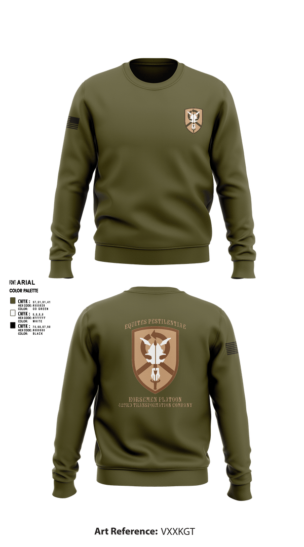 Crew Neck Sweatshirt, 1st Platoon, 423 TC1st Platoon, 423 TC, Army, Teamtime, Team time, sublimation, custom sports apparel, team uniforms, spirit wear, spiritwear, sports uniforms, custom shirts, team store, custom team store, fundraiser sports, apparel fundraiser