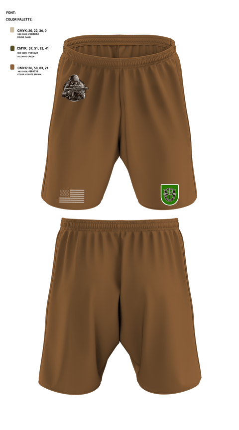 Athletic Shorts With Pockets, 10 SFG, Army, Teamtime, Team time, sublimation, custom sports apparel, team uniforms, spirit wear, spiritwear, sports uniforms, custom shirts, team store, custom team store, fundraiser sports, apparel fundraiser
