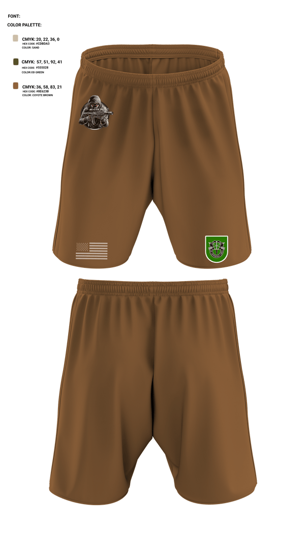 Athletic Shorts With Pockets, 10 SFG, Army, Teamtime, Team time, sublimation, custom sports apparel, team uniforms, spirit wear, spiritwear, sports uniforms, custom shirts, team store, custom team store, fundraiser sports, apparel fundraiser