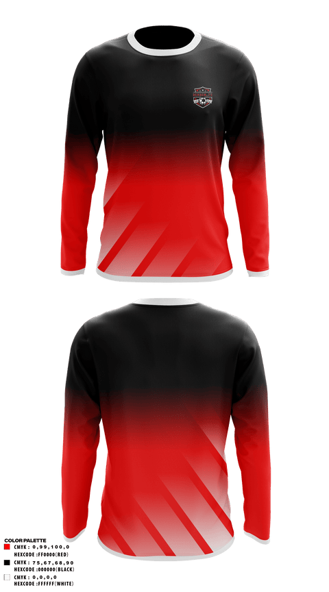 Long Sleeve Performance Shirt, DENDEN, Men's Soccer, Teamtime, Team time, sublimation, custom sports apparel, team uniforms, spirit wear, spiritwear, sports uniforms, custom shirts, team store, custom team store, fundraiser sports, apparel fundraiser