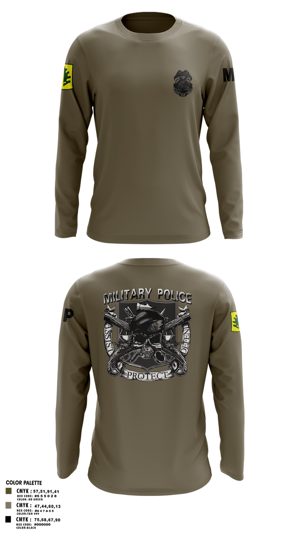 Long Sleeve Performance Shirt, 307TH Military Police Company, , Teamtime, Team time, sublimation, custom sports apparel, team uniforms, spirit wear, spiritwear, sports uniforms, custom shirts, team store, custom team store, fundraiser sports, apparel fundraiser
