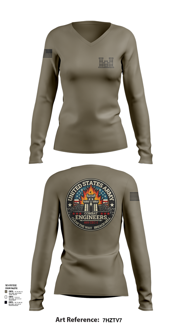 Women's Long Sleeve Vneck Shirt, 469 En Co, , Teamtime, Team time, sublimation, custom sports apparel, team uniforms, spirit wear, spiritwear, sports uniforms, custom shirts, team store, custom team store, fundraiser sports, apparel fundraiser