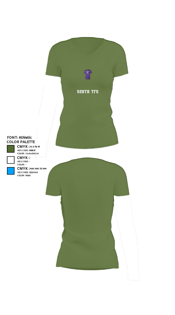 Women's Short Sleeve Vneck Shirt, 526th TFS, , Teamtime, Team time, sublimation, custom sports apparel, team uniforms, spirit wear, spiritwear, sports uniforms, custom shirts, team store, custom team store, fundraiser sports, apparel fundraiser