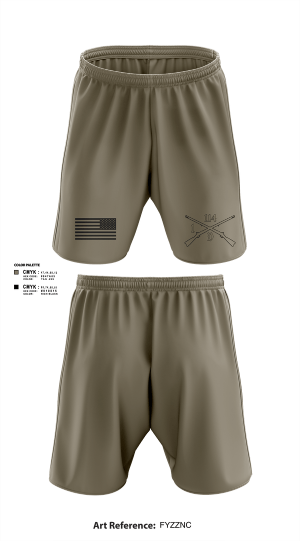 Athletic Shorts With Pockets, Delta company 114, Army, Teamtime, Team time, sublimation, custom sports apparel, team uniforms, spirit wear, spiritwear, sports uniforms, custom shirts, team store, custom team store, fundraiser sports, apparel fundraiser