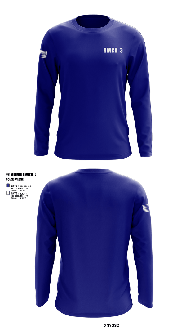 Long Sleeve Performance Shirt, NMCB 3, Navy, Teamtime, Team time, sublimation, custom sports apparel, team uniforms, spirit wear, spiritwear, sports uniforms, custom shirts, team store, custom team store, fundraiser sports, apparel fundraiser