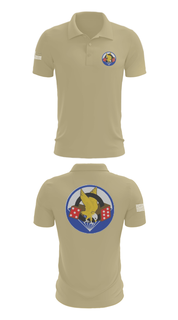 Short Sleeve Performance Polo, 506th PIR, Army, Teamtime, Team time, sublimation, custom sports apparel, team uniforms, spirit wear, spiritwear, sports uniforms, custom shirts, team store, custom team store, fundraiser sports, apparel fundraiser
