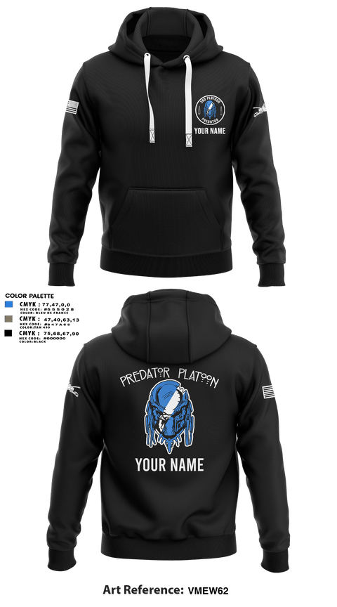 Hoodie, 3rd Platoon, Army, Teamtime, Team time, sublimation, custom sports apparel, team uniforms, spirit wear, spiritwear, sports uniforms, custom shirts, team store, custom team store, fundraiser sports, apparel fundraiser