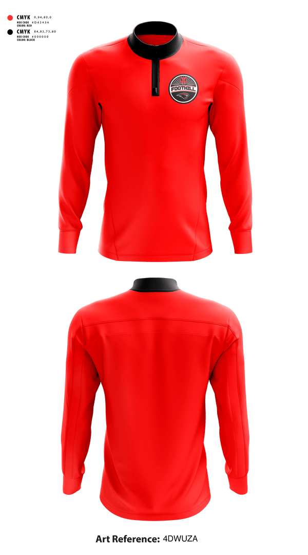 Quarter Zip Jacket, Foothill Jr Cougars Football and Cheer, Football, Teamtime, Team time, sublimation, custom sports apparel, team uniforms, spirit wear, spiritwear, sports uniforms, custom shirts, team store, custom team store, fundraiser sports, apparel fundraiser