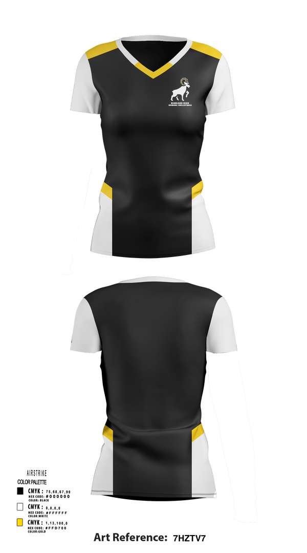 Women's Short Sleeve Vneck Shirt, Highland High School Volleyball, Women's Volleyball, Teamtime, Team time, sublimation, custom sports apparel, team uniforms, spirit wear, spiritwear, sports uniforms, custom shirts, team store, custom team store, fundraiser sports, apparel fundraiser