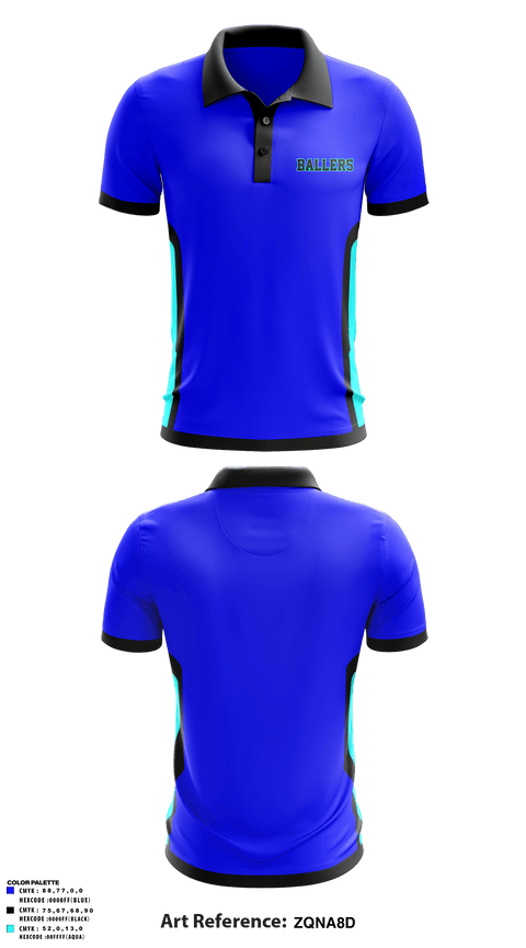Short Sleeve Performance Polo, Ballers, Men's Basketball, Teamtime, Team time, sublimation, custom sports apparel, team uniforms, spirit wear, spiritwear, sports uniforms, custom shirts, team store, custom team store, fundraiser sports, apparel fundraiser
