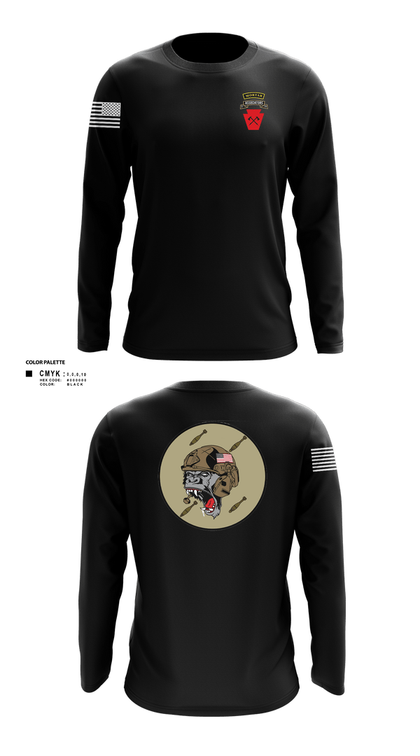 Long Sleeve Performance Shirt, Aco 1-111th secfor1-111 MTR renew, National Guard, Teamtime, Team time, sublimation, custom sports apparel, team uniforms, spirit wear, spiritwear, sports uniforms, custom shirts, team store, custom team store, fundraiser sports, apparel fundraiser