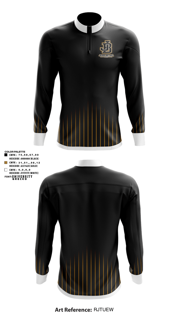 Quarter Zip Jacket, Jesse Bethel High School Golf, Golf, Teamtime, Team time, sublimation, custom sports apparel, team uniforms, spirit wear, spiritwear, sports uniforms, custom shirts, team store, custom team store, fundraiser sports, apparel fundraiser