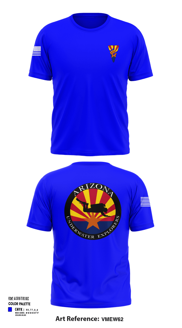 Short Sleeve Performance Shirt, Arizona Underwater Explorers, Police, Teamtime, Team time, sublimation, custom sports apparel, team uniforms, spirit wear, spiritwear, sports uniforms, custom shirts, team store, custom team store, fundraiser sports, apparel fundraiser
