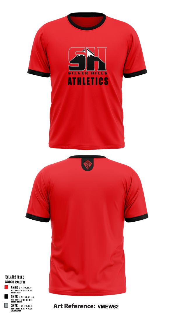 Old School Cotton Feel Shirt, Silver Hills MS, , Teamtime, Team time, sublimation, custom sports apparel, team uniforms, spirit wear, spiritwear, sports uniforms, custom shirts, team store, custom team store, fundraiser sports, apparel fundraiser