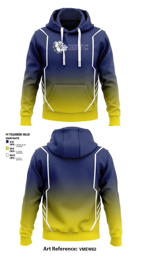 Hoodie, Bloomingdale And Butler Youth Club, Football, Teamtime, Team time, sublimation, custom sports apparel, team uniforms, spirit wear, spiritwear, sports uniforms, custom shirts, team store, custom team store, fundraiser sports, apparel fundraiser