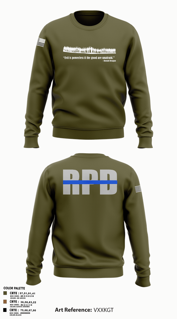Crew Neck Sweatshirt, Roanoke SWAT, Police, Teamtime, Team time, sublimation, custom sports apparel, team uniforms, spirit wear, spiritwear, sports uniforms, custom shirts, team store, custom team store, fundraiser sports, apparel fundraiser