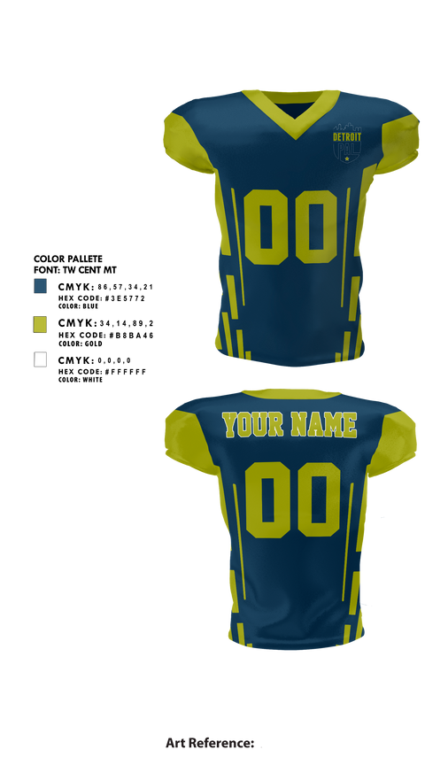 Football Jersey, Detroit PAL Flag Football, , Teamtime, Team time, sublimation, custom sports apparel, team uniforms, spirit wear, spiritwear, sports uniforms, custom shirts, team store, custom team store, fundraiser sports, apparel fundraiser