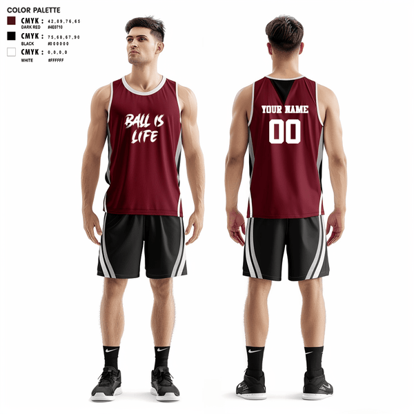 Basketball Uniform, Ballislife, Men's Basketball, Teamtime, Team time, sublimation, custom sports apparel, team uniforms, spirit wear, spiritwear, sports uniforms, custom shirts, team store, custom team store, fundraiser sports, apparel fundraiser