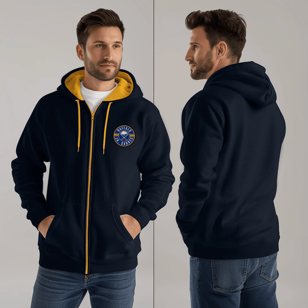 Zip Hoodie, Buffalo jr sabres, Ice Hockey, Teamtime, Team time, sublimation, custom sports apparel, team uniforms, spirit wear, spiritwear, sports uniforms, custom shirts, team store, custom team store, fundraiser sports, apparel fundraiser