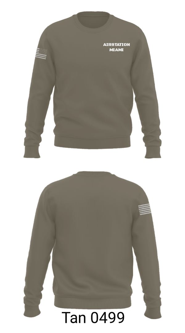 Crew Neck Sweatshirt, AIRSTATION MIAMI, , Teamtime, Team time, sublimation, custom sports apparel, team uniforms, spirit wear, spiritwear, sports uniforms, custom shirts, team store, custom team store, fundraiser sports, apparel fundraiser