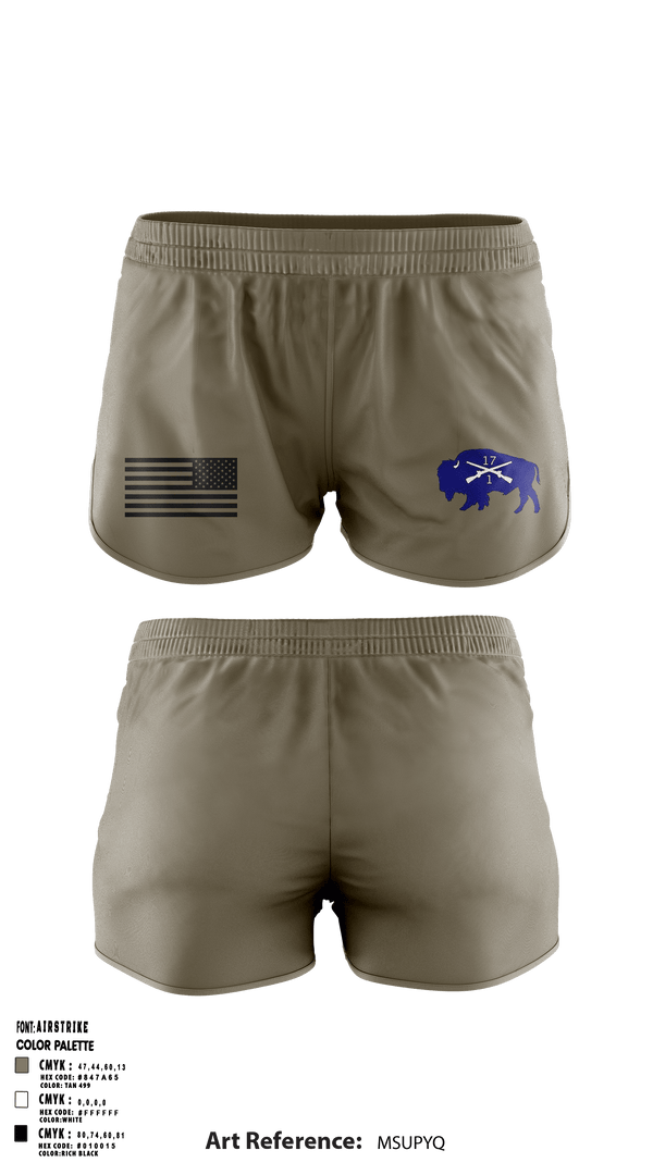 Ranger Panties, 1-17 Infantry Regiment, Army, Teamtime, Team time, sublimation, custom sports apparel, team uniforms, spirit wear, spiritwear, sports uniforms, custom shirts, team store, custom team store, fundraiser sports, apparel fundraiser