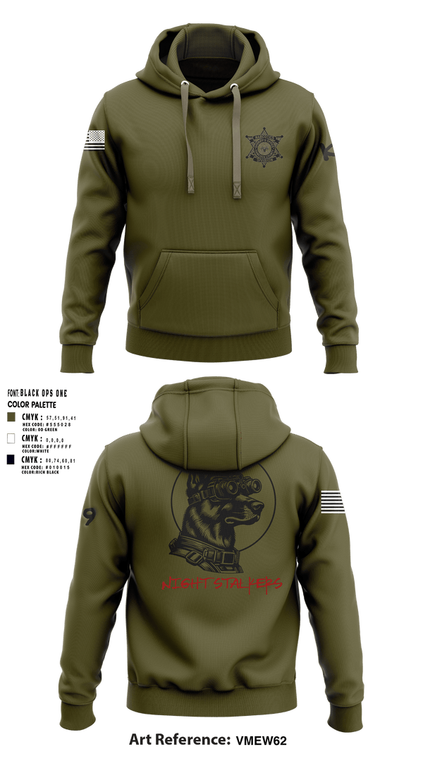 Hoodie, Hancock County Sheriffs Office K9 Unit, , Teamtime, Team time, sublimation, custom sports apparel, team uniforms, spirit wear, spiritwear, sports uniforms, custom shirts, team store, custom team store, fundraiser sports, apparel fundraiser