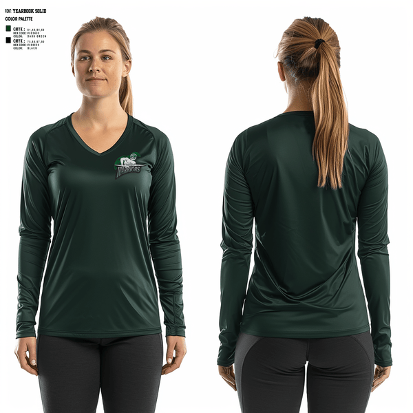 Women's Long Sleeve Vneck Shirt, North Union Middle School, Women's Volleyball, Teamtime, Team time, sublimation, custom sports apparel, team uniforms, spirit wear, spiritwear, sports uniforms, custom shirts, team store, custom team store, fundraiser sports, apparel fundraiser