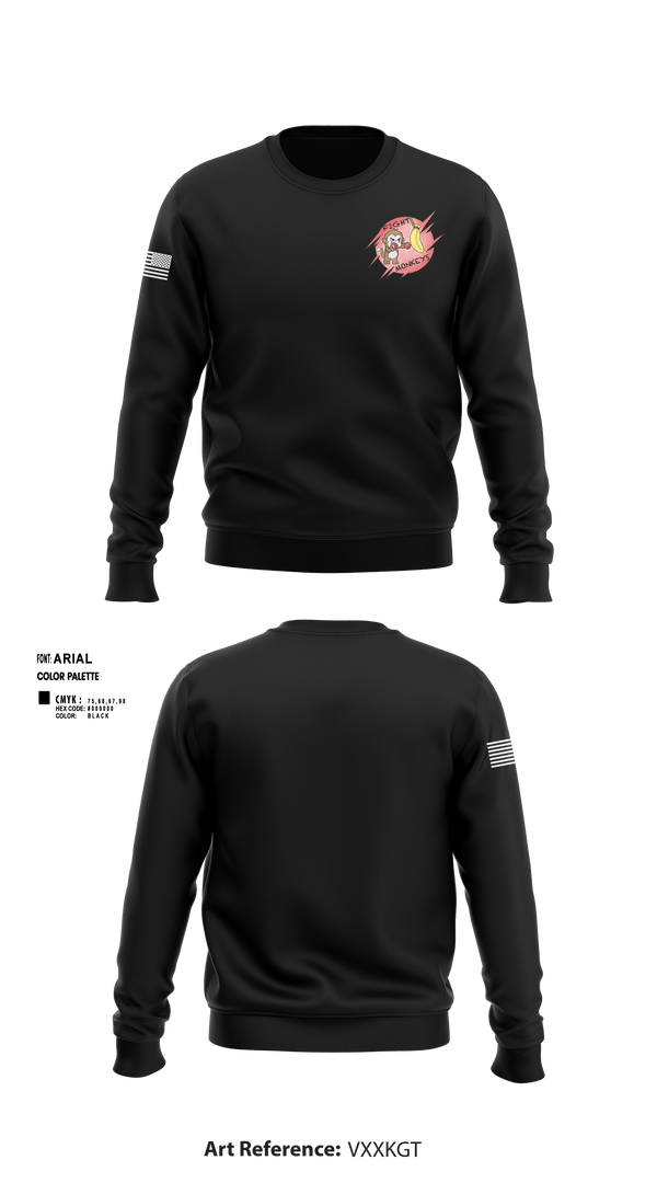 Crew Neck Sweatshirt, Fight Monkeys, , Teamtime, Team time, sublimation, custom sports apparel, team uniforms, spirit wear, spiritwear, sports uniforms, custom shirts, team store, custom team store, fundraiser sports, apparel fundraiser