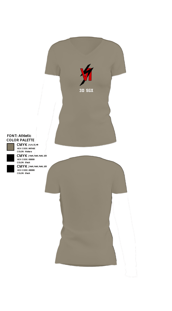 Women's Short Sleeve Vneck Shirt, 3d SGX, Marines, Teamtime, Team time, sublimation, custom sports apparel, team uniforms, spirit wear, spiritwear, sports uniforms, custom shirts, team store, custom team store, fundraiser sports, apparel fundraiser