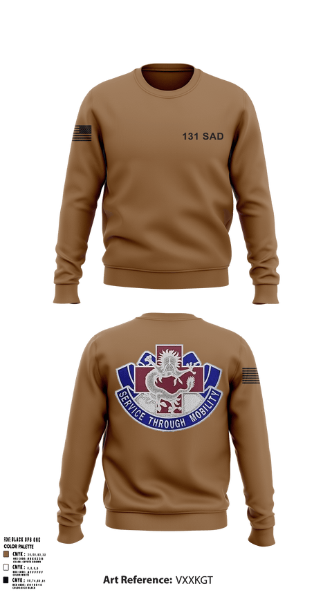 Crew Neck Sweatshirt, 131 SAD, Army, Teamtime, Team time, sublimation, custom sports apparel, team uniforms, spirit wear, spiritwear, sports uniforms, custom shirts, team store, custom team store, fundraiser sports, apparel fundraiser