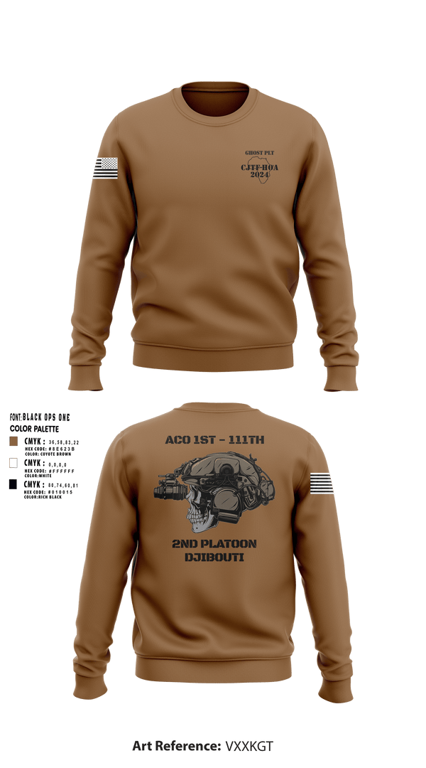 Crew Neck Sweatshirt, Aco 1-111, National Guard, Teamtime, Team time, sublimation, custom sports apparel, team uniforms, spirit wear, spiritwear, sports uniforms, custom shirts, team store, custom team store, fundraiser sports, apparel fundraiser