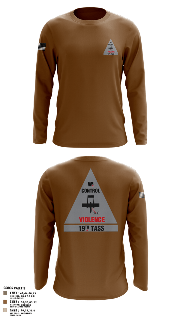 Long Sleeve Performance Shirt, 19th TASS, Air Force, Teamtime, Team time, sublimation, custom sports apparel, team uniforms, spirit wear, spiritwear, sports uniforms, custom shirts, team store, custom team store, fundraiser sports, apparel fundraiser