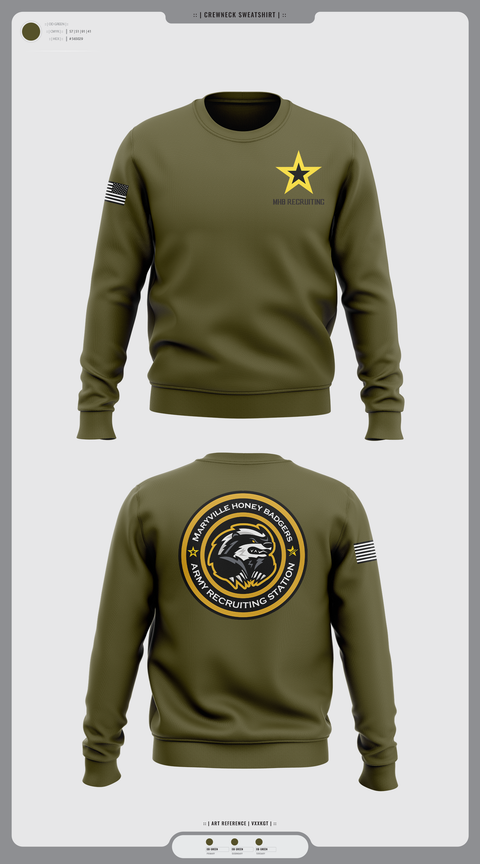 Crew Neck Sweatshirt, MHB Recruiting, , Teamtime, Team time, sublimation, custom sports apparel, team uniforms, spirit wear, spiritwear, sports uniforms, custom shirts, team store, custom team store, fundraiser sports, apparel fundraiser