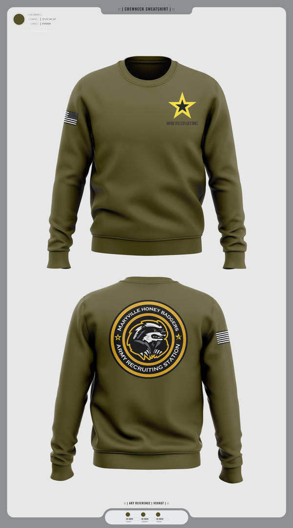 Crew Neck Sweatshirt, MHB Recruiting, , Teamtime, Team time, sublimation, custom sports apparel, team uniforms, spirit wear, spiritwear, sports uniforms, custom shirts, team store, custom team store, fundraiser sports, apparel fundraiser