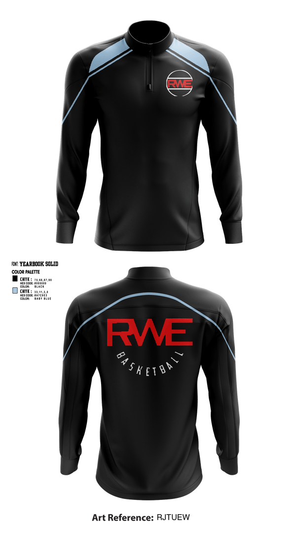Quarter Zip Jacket, Rod wave elite, Men's Basketball, Teamtime, Team time, sublimation, custom sports apparel, team uniforms, spirit wear, spiritwear, sports uniforms, custom shirts, team store, custom team store, fundraiser sports, apparel fundraiser